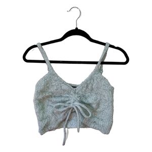 Fuzzy crop top